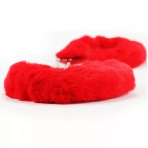 Наручники - Fetish Pleasure Fluffy Hand Cuffs Red