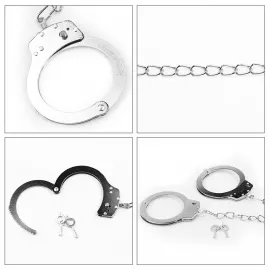 Поножі - Fetish Pleasure Metal Leg Cuffs - 5