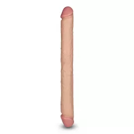 Двосторонній фалоімітатор - King-Sized Realistic Slim Ultra Double Dildo 17 - 4