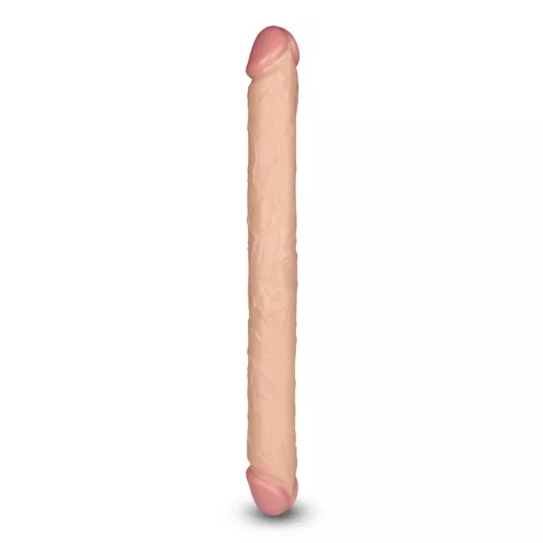 Двосторонній фалоімітатор - King-Sized Realistic Slim Ultra Double Dildo 17