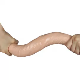 Двосторонній фалоімітатор - King-Sized Realistic Slim Ultra Double Dildo 17 - 7