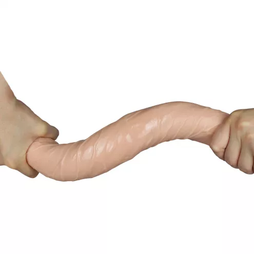 Двосторонній фалоімітатор - King-Sized Realistic Slim Ultra Double Dildo 17