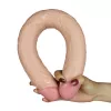 Двосторонній фалоімітатор - King-Sized Realistic Slim Ultra Double Dildo 17