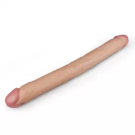 Двосторонній фалоімітатор - King-Sized Realistic Slim Ultra Double Dildo 17 - 3