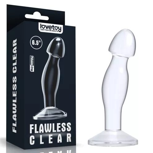 Анальная пробка - Flawless Clear Prostate Plug 6.5 Clear