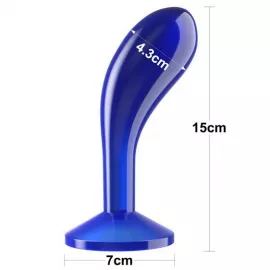 Анальная пробка - Flawless Clear Prostate Plug 6 Blue - 3