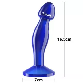 Анальная пробка - Flawless Clear Prostate Plug 6.5 Blue - 3
