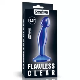 Анальная пробка - Flawless Clear Prostate Plug 6.5 Blue - 1