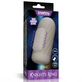 Мастурбатор - Knights Ring Vibrating Dual Purpose Sleeve-Spiral - 1