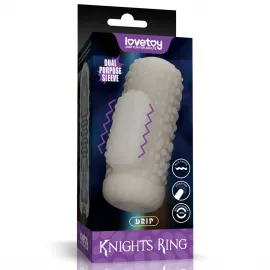 Мастурбатор - Knights Ring Vibrating Dual Purpose Sleeve-Drip - 1
