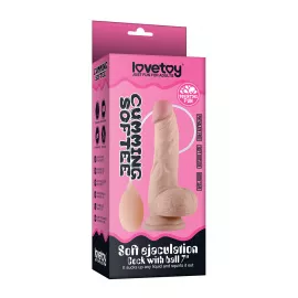 Фаллоимитатор - Soft Ejaculation Cock With Ball 8 - 4