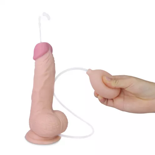 Фаллоимитатор - Soft Ejaculation Cock With Ball 8