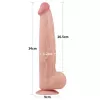 Фаллоимитатор - Sliding-Skin Dual Layer Dong 13.5 Flesh