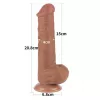 Фалоімітатор - Sliding-Skin Dual Layer Dong 8 Brown 3