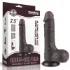 Фаллоимитатор - Sliding-Skin Dual Layer Dong 7.5 Black 3