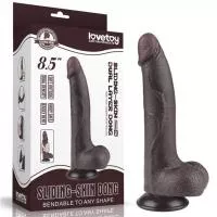 Фаллоимитатор - Sliding-Skin Dual Layer Dong 8.5 Black 1
