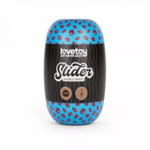 Мастурбатор - Slider Double-Ended Masturbator Mouth and Vagina Brown