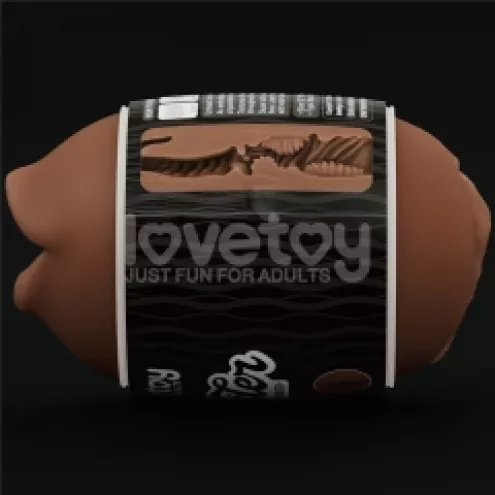 Мастурбатор - Slider Double-Ended Masturbator Mouth and Vagina Brown