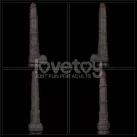 Фаллоимитатор - Dual Layered Bendable Silicone Cock XXL 16 Black - 5