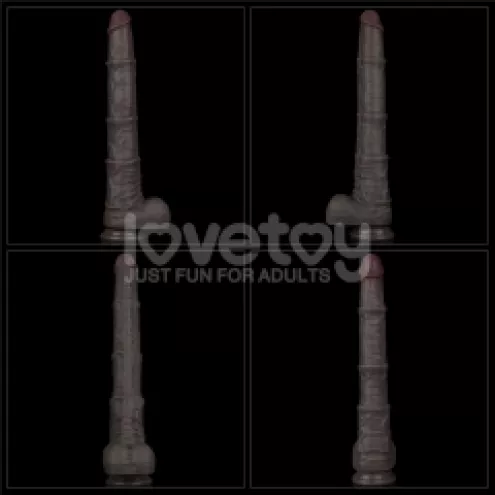 Фаллоимитатор - Dual Layered Bendable Silicone Cock XXL 16 Black