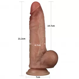 Фаллоимитатор - Sliding Skin Pro Dual Layer Silicone Dong 8.5 Flesh 1 - 5