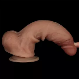 Фаллоимитатор - Sliding Skin Pro Dual Layer Silicone Dong 8.5 Flesh 1 - 8