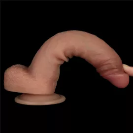 Фаллоимитатор - Sliding Skin Pro Dual Layer Silicone Dong 8.5 Flesh 2 - 7