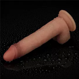 Фаллоимитатор - Sliding Skin Pro Dual Layer Silicone Dong 8.5 Flesh 2 - 3