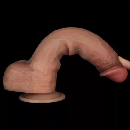 Фаллоимитатор - Sliding Skin Pro Dual Layer Silicone Dong 9 Flesh