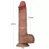 Фаллоимитатор - Sliding Skin Pro Dual Layer Silicone Dong 9 Flesh