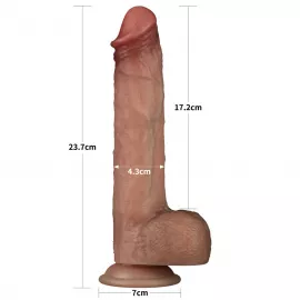 Фаллоимитатор - Sliding Skin Pro Dual Layer Silicone Dong 9 Flesh - 9