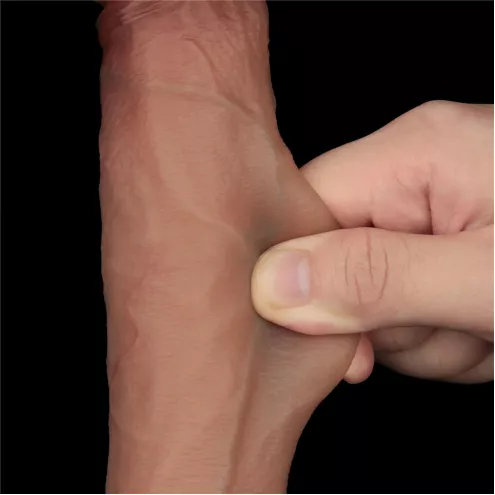 Фаллоимитатор - Sliding Skin Pro Dual Layer Silicone Dong 9 Flesh