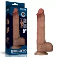 Фаллоимитатор - Sliding Skin Pro Dual Layer Silicone Dong 9 Flesh