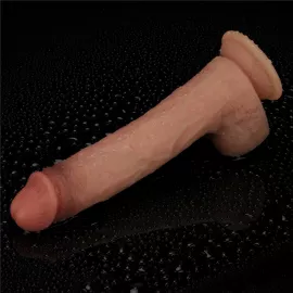 Фаллоимитатор - Sliding Skin Pro Dual Layer Silicone Dong 9 Flesh - 2