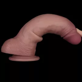 Фаллоимитатор - Sliding Skin Pro II Dual Layer Silicone Dong 8.5 Flesh - 8