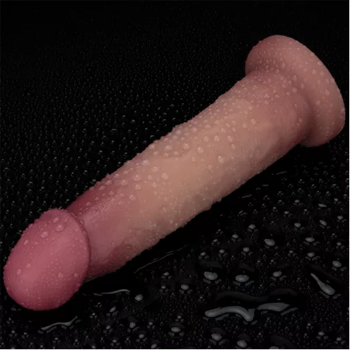 Фаллоимитатор - Sliding Skin Pro II Dual Layer Silicone Dong 9 Flesh
