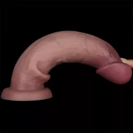 Фаллоимитатор - Sliding Skin Pro II Dual Layer Silicone Dong 9 Flesh - 7