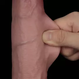 Фаллоимитатор - Sliding Skin Pro II Dual Layer Silicone Dong 9 Flesh - 8