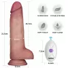 Реалистичный вибратор - Vibrating Sliding Skin Pro II Dual Layer Silicone Dong 8.5 Flesh