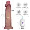 Реалистичный вибратор - Vibrating Sliding Skin Pro II Dual Layer Silicone Dong 9 Flesh