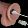 Реалистичный вибратор - Vibrating Sliding Skin Pro II Dual Layer Silicone Dong 10 Flesh
