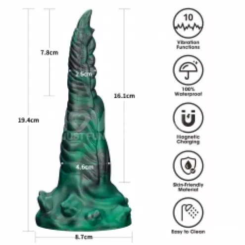 Вібростимулятор - Double-Claw Vibrating Silicone Dildo Savage Charm
