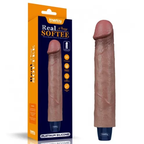 Вибратор - Real Softee Rechargeable Silicone Vibrating Dildo 9