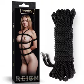 Мотузка - Rebellion Reign Black Bondage Rope, 10 м - 1