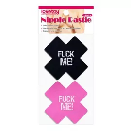 Пестіси - Fuck Me Cross Pattern Nipple Pasties (2 пари) - 1