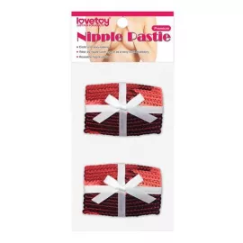 Пестіси - Reusable Christmas Sequin Square Nipple Pasties - 2