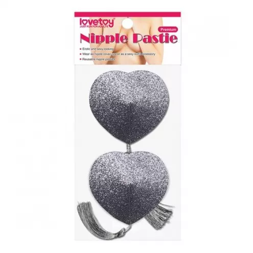 Пестисы - Reusable Glitter Heart Tassel Nipple Pasties