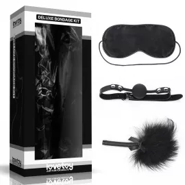 Набор БДСМ - Deluxe Bondage Kit (маска, кляп, перышко) - 1