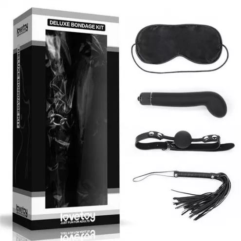 Набор БДСМ – Deluxe Bondage Kit (маска, вибратор, кляп, флогер)