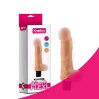 Вібратор реалістичний із мошонкою Love Toy